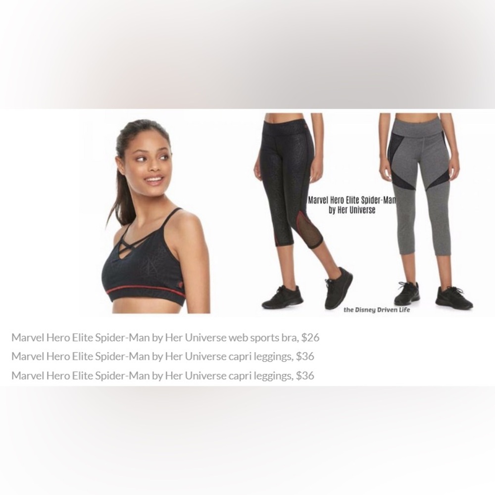 Marvel Hero Elite Spider-Man Print Crisscross Sports Bra by Her Universe - Picture 2 of 9